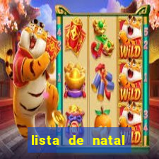 lista de natal para imprimir